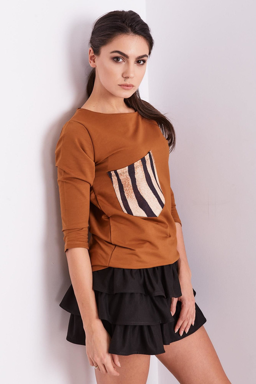 Bluzka-PL-BZ-1694.08-jasny brązowy