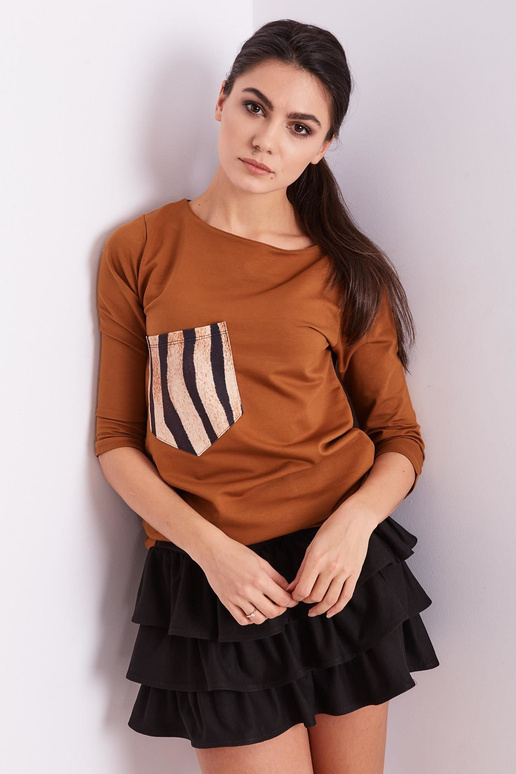 Bluzka-PL-BZ-1694.08-jasny brązowy