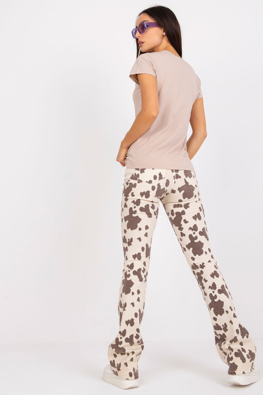 T-shirt-RV-TS-4623.10-beżowy T-shirt-RV-TS-4623.10-beżowy