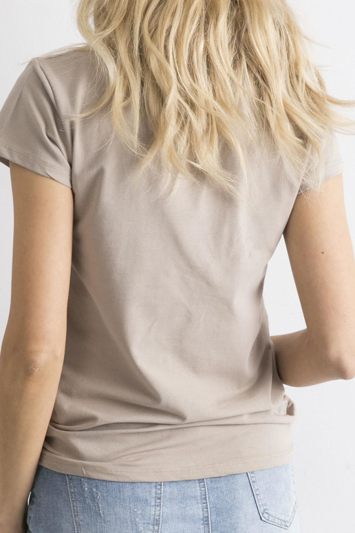 T-shirt-RV-TS-4623.10-beżowy T-shirt-RV-TS-4623.10-beżowy