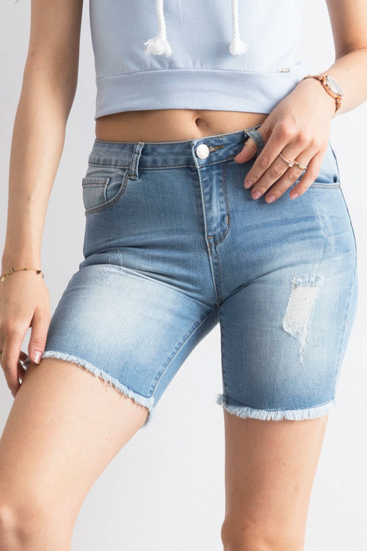 Modré džínové bermudy