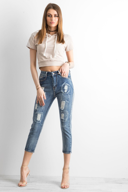 Spodnie jeans-JMP-SP-CHK001.81-niebieski