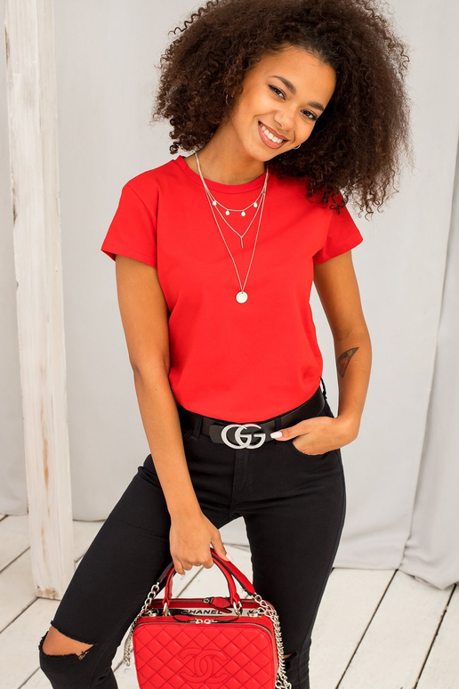 T-shirt-RV-TS-4623.86-czerwony T-shirt-RV-TS-4623.86-czerwony