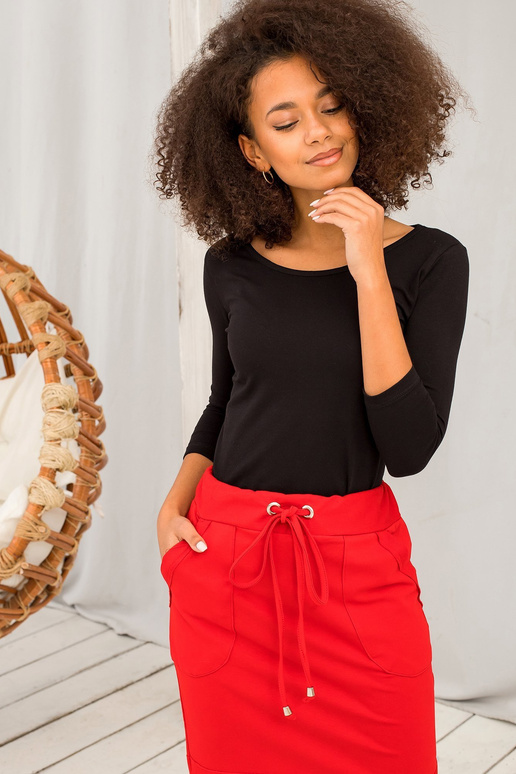 Černá basic dámská halenka Mona Černá basic dámská halenka Mona