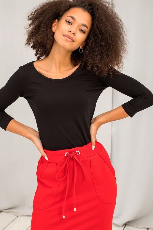 Černá basic dámská halenka Mona Černá basic dámská halenka Mona