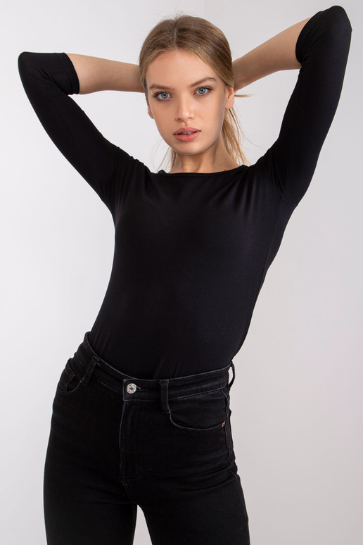 Černá basic dámská halenka Mona Černá basic dámská halenka Mona