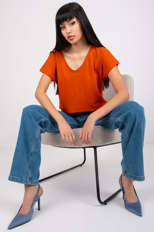 Tmavě oranžové tričko Emory Tmavě oranžové tričko Emory