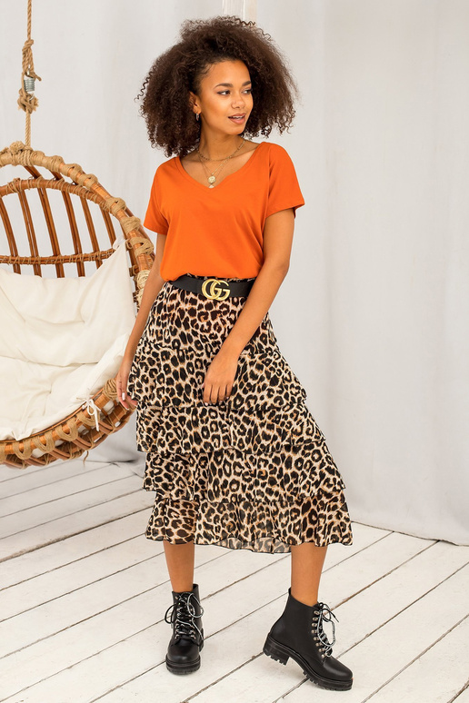 Tmavě oranžové tričko Emory Tmavě oranžové tričko Emory