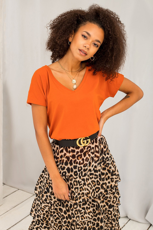 Tmavě oranžové tričko Emory Tmavě oranžové tričko Emory