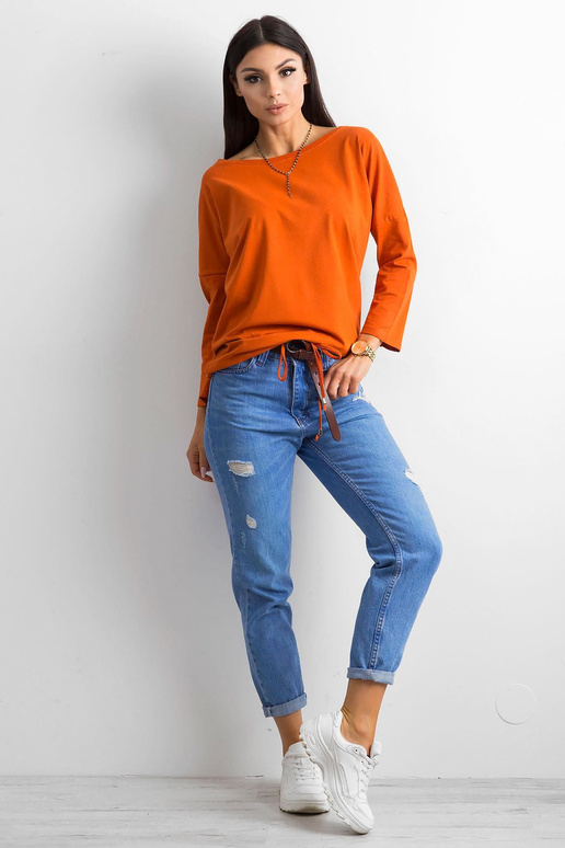 Tmavě oranžová halenka Fiona Tmavě oranžová halenka Fiona