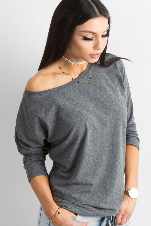 Tmavě šedá halenka Fiona