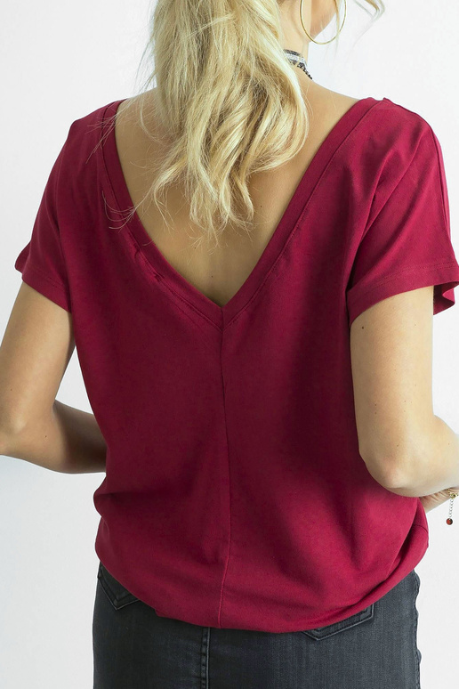 T-shirt-RV-TS-4662.86-bordowy T-shirt-RV-TS-4662.86-bordowy