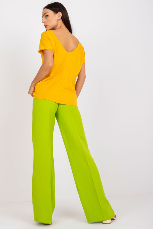 Tmavě žluté dámské tričko Fire