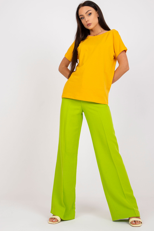 Tmavě žluté dámské tričko Fire