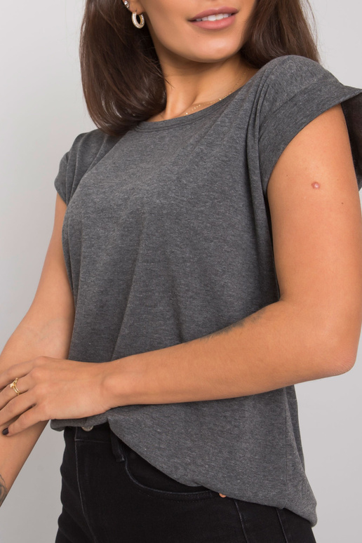 Tmavě šedé tričko Revolution melange