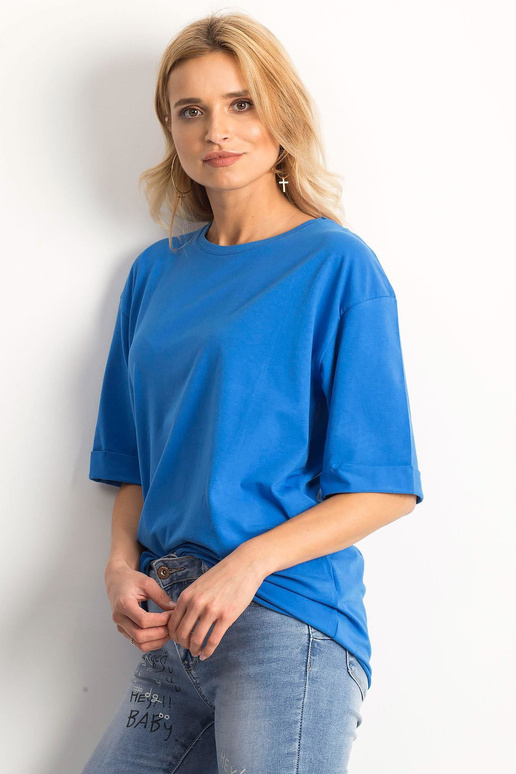 Tmavě modrá slavnostní halenka