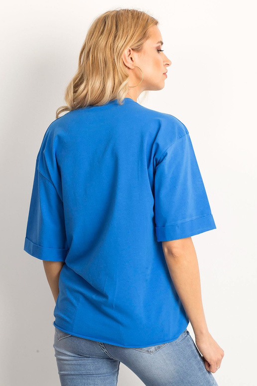 Tmavě modrá slavnostní halenka