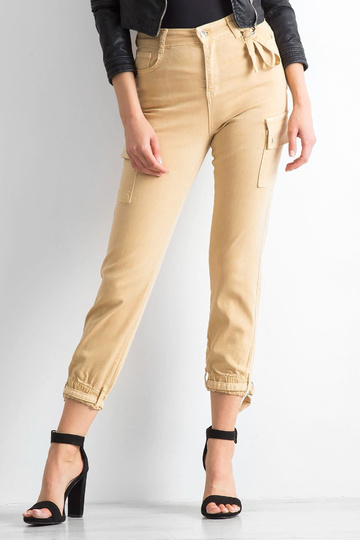 Béžové vintage kalhoty