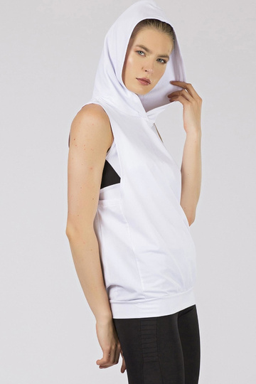 Bílá mikina s kapucí TOMMY...