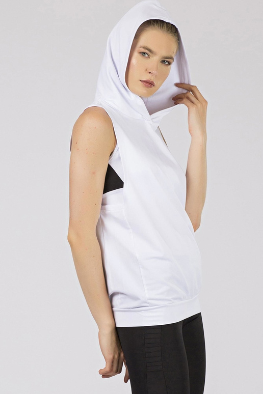 Bílá mikina s kapucí TOMMY LIFE