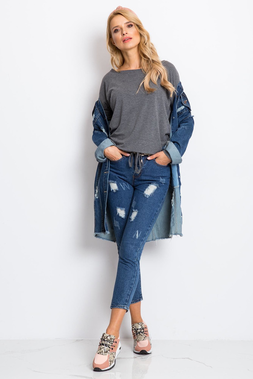 Carlina tmavě šedá halenka