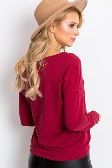 Hedvábná blůza bordó