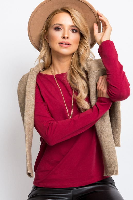 Hedvábná blůza bordó