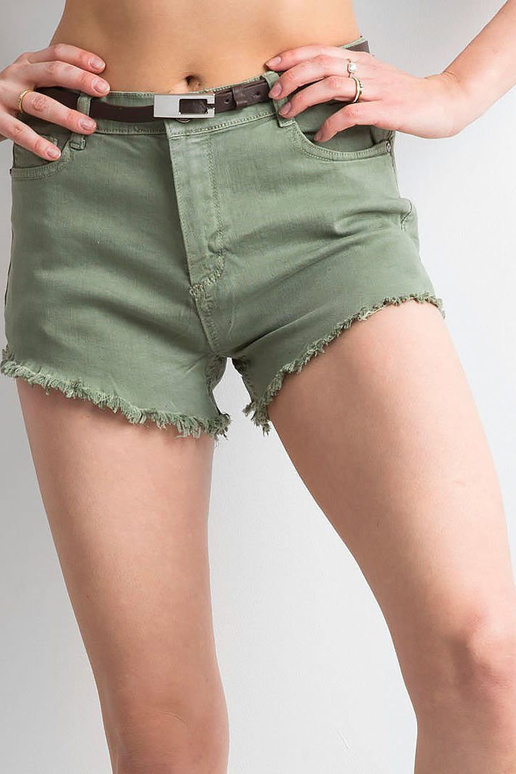 Zelené džínové šortky