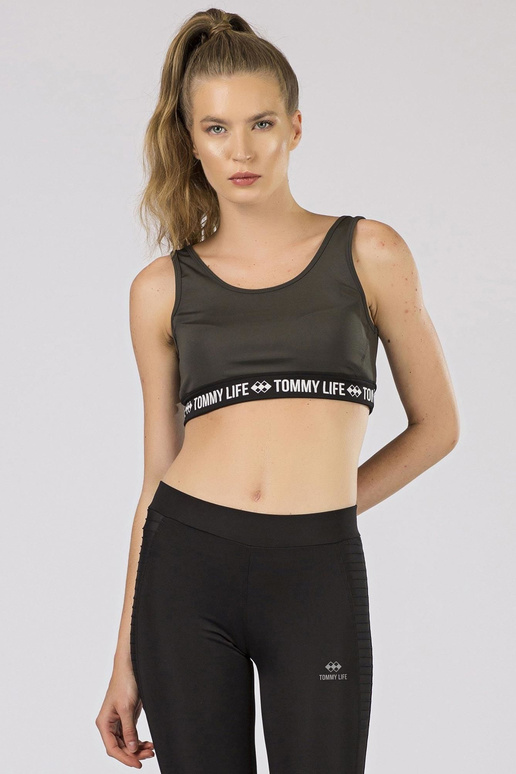 Sportovní top TOMMY LIFE Khaki Sportovní top TOMMY LIFE Khaki