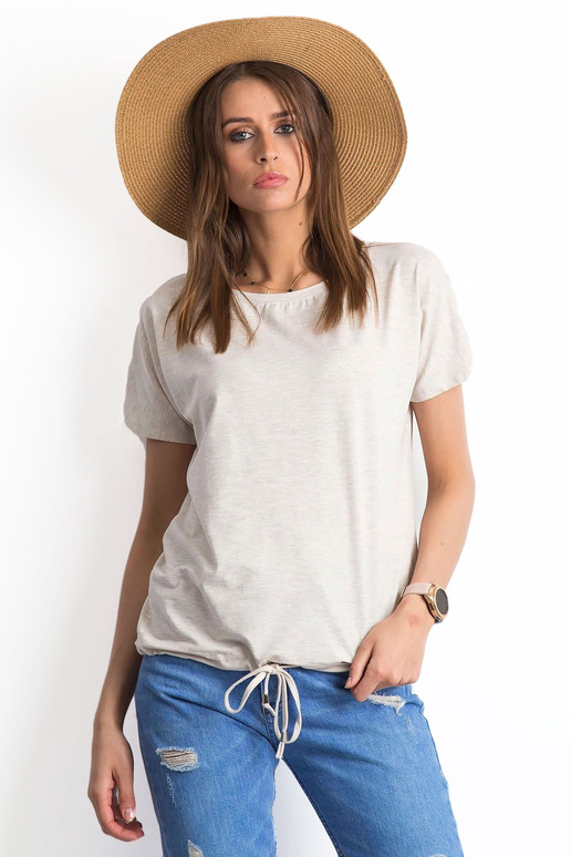 Béžové melanžové tričko Curiosity