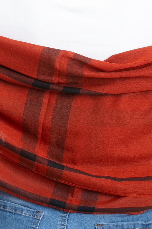 Hnědý kostkovaný popruh