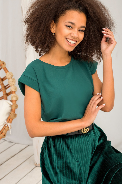 Tmavě zelené tričko Revolution