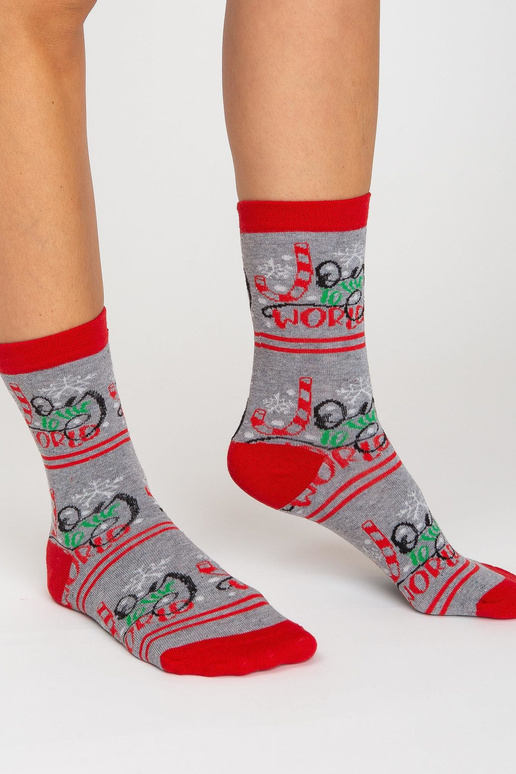 Ponožky s vánočním potiskem 3 páry