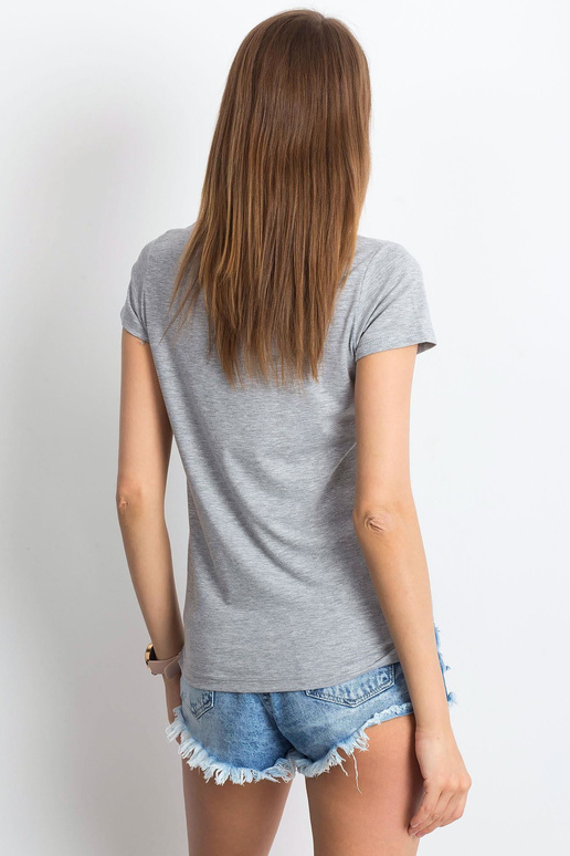 Šedé melanžové tričko Square