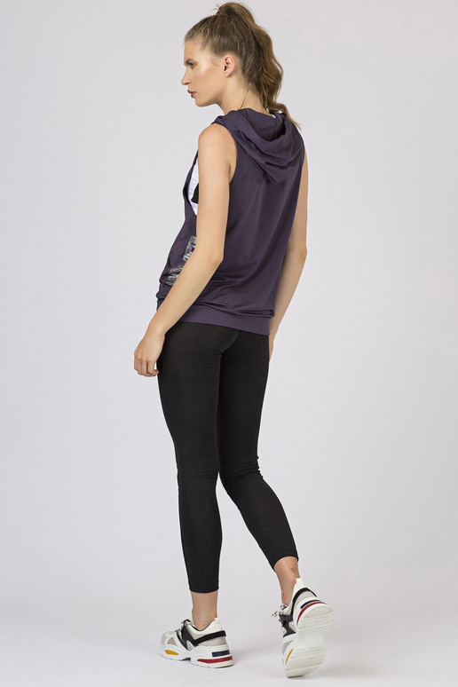 Fialová mikina s kapucí TOMMY LIFE