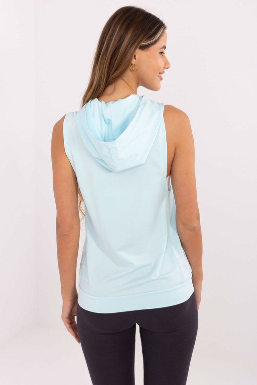 Světle modrá mikina s kapucí TOMMY LIFE Světle modrá mikina s kapucí TOMMY LIFE