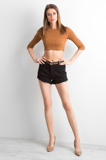 Černé džínové šortky 2