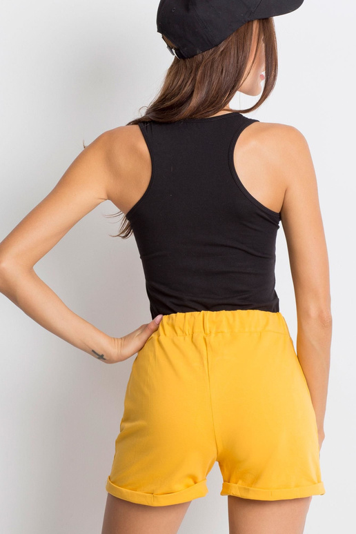 Tmavě žluté prestižní šortky