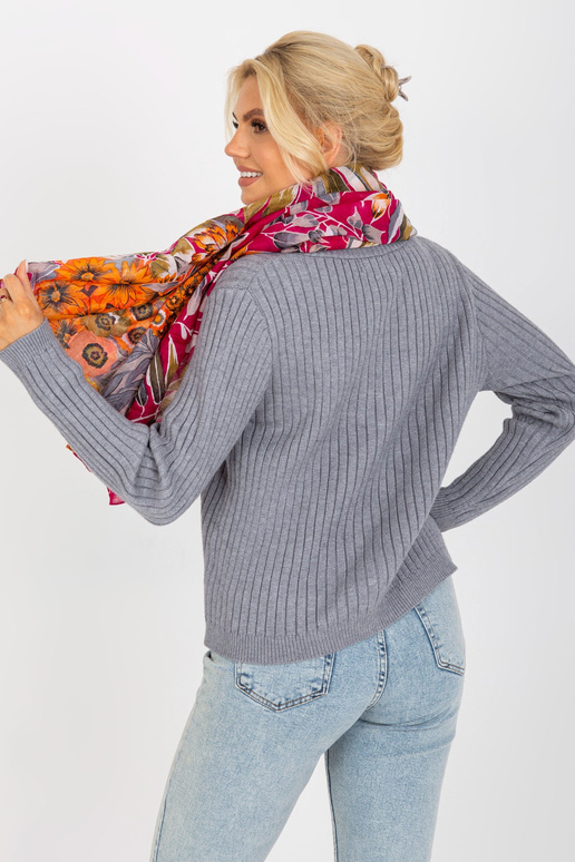 Tmavě růžové pareo ve vzorech