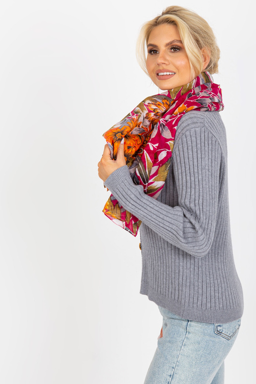 Tmavě růžové pareo ve vzorech