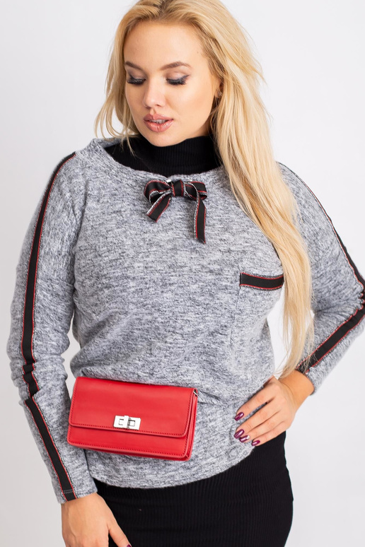 Šedá nadměrná halenka Diaz