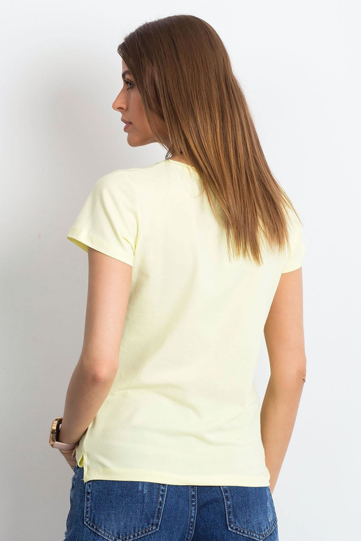 Světle žluté čtvercové tričko Světle žluté čtvercové tričko