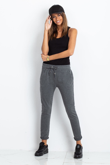 Tmavě šedé kalhoty Cadence