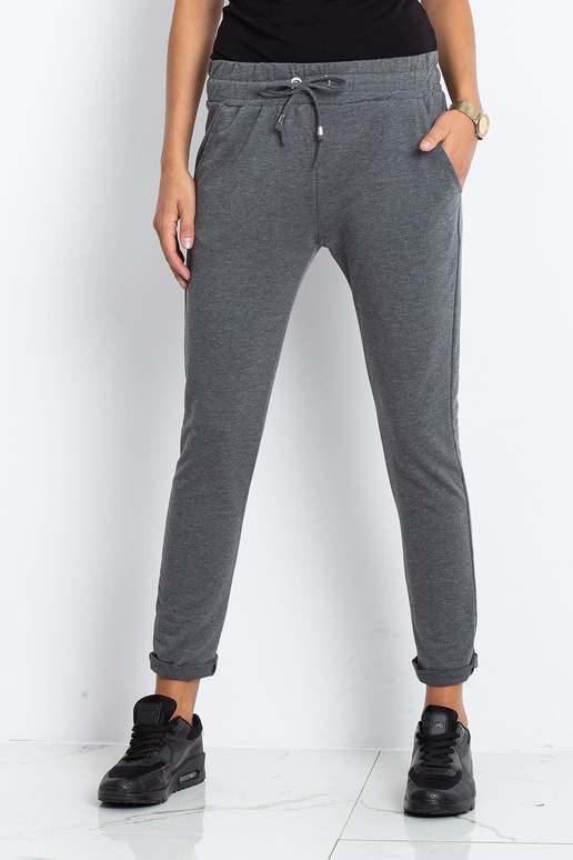 Tmavě šedé kalhoty Cadence