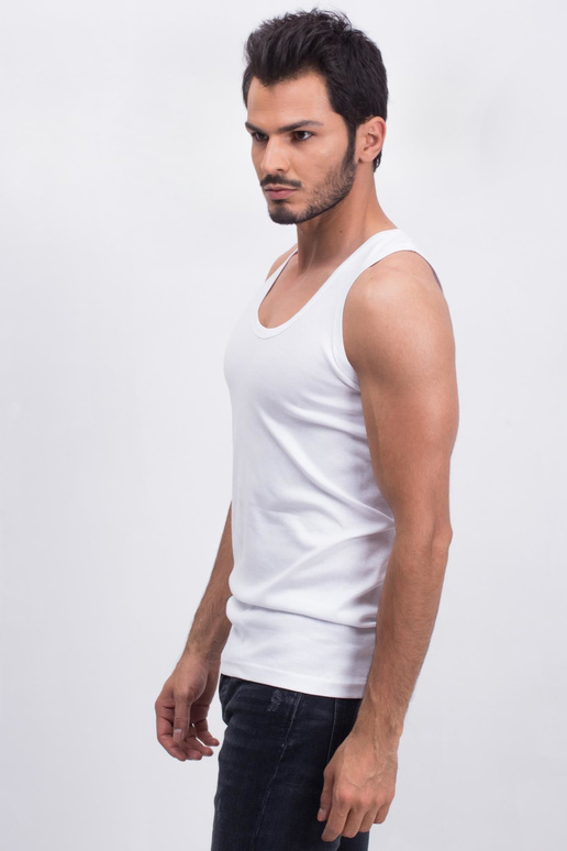 Bílé pánské tílko Zvažte