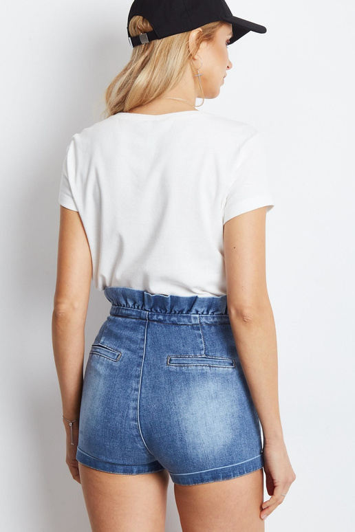 Modré vlastní šortky