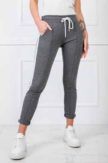 Tmavě šedé kalhoty Laney 2