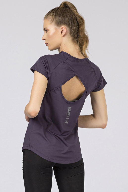 Fialové dámské tričko TOMMY LIFE