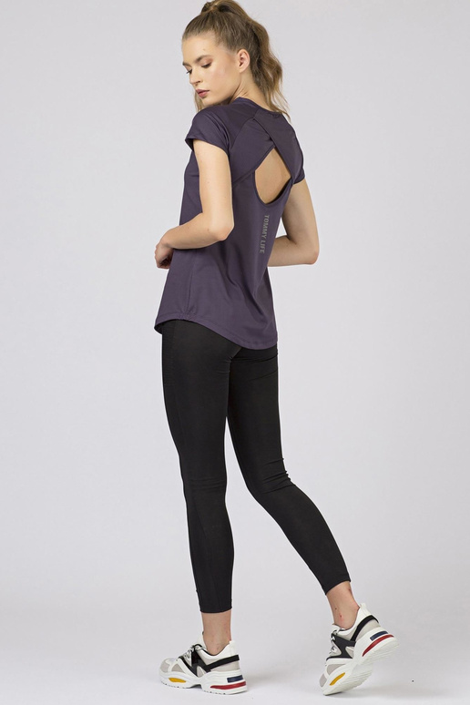 Fialové dámské tričko TOMMY LIFE