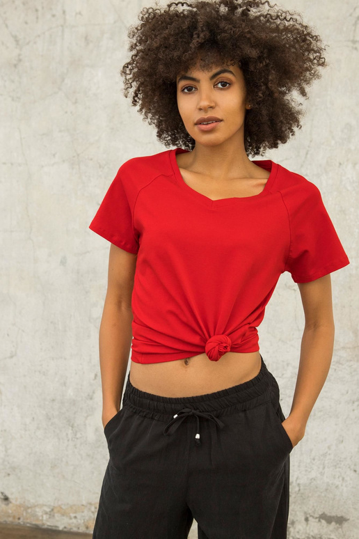 FOR FITNESS Červené tričko Layla FOR FITNESS Červené tričko Layla